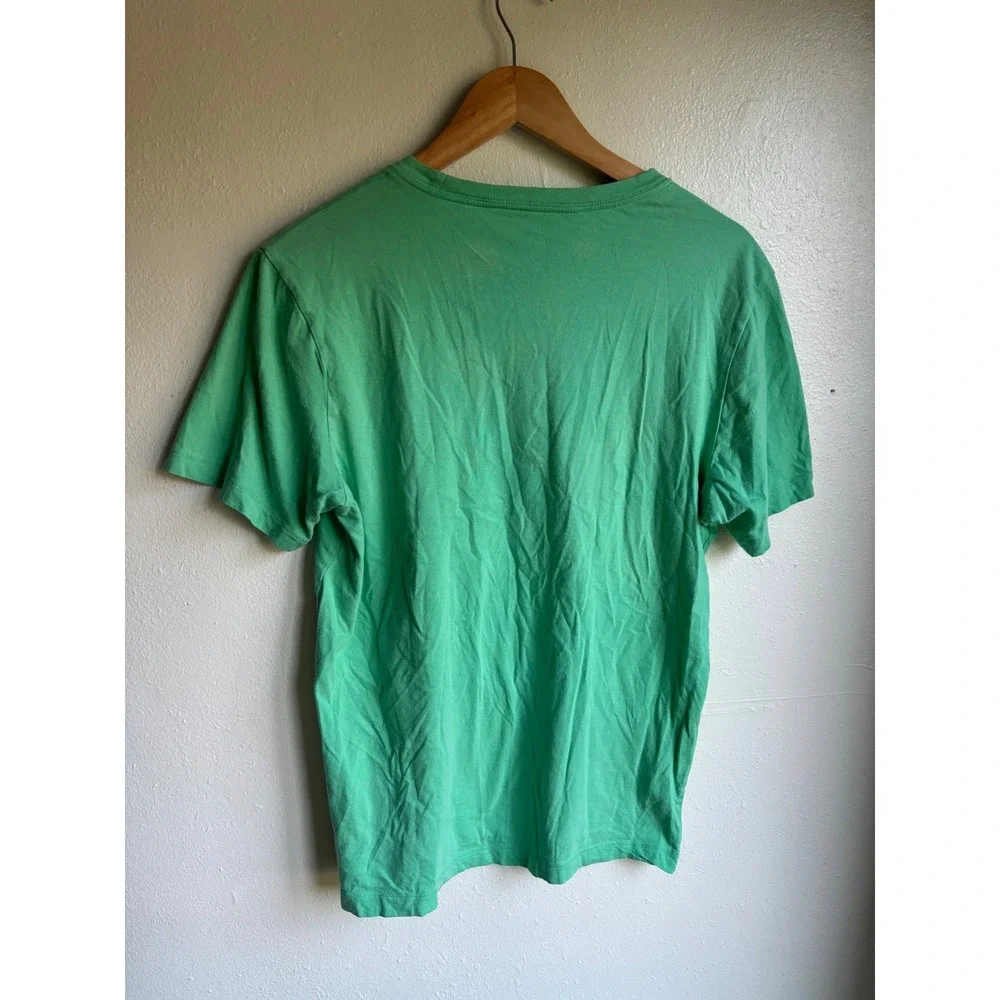 Nike Mens Green Short Sleeve Embroidered Futura Logo Cotton T-Shirt Size‎ M